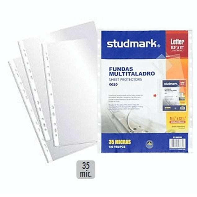 Sheet Protector 100Ct- Studmark